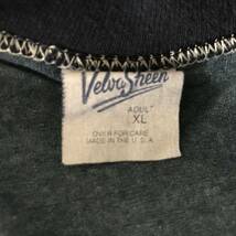 Velva Sheen ベルバシーン 90's USA製 未着用 Vネック ミッキーマウス 半袖リンガーTシャツ ブルー系 size XL_画像5