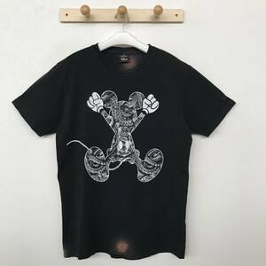 MARCELO BURLON x Disney Mickey Mouse T-shirt マルセロブロン × ディズニー ミッキーマウス刺繍入りTシャツ 美品 size M/L