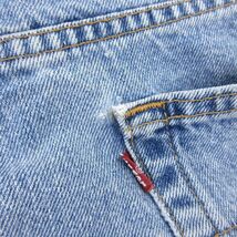 W36/古着 リーバイス Levis 550 ショート パンツ ショーツ メンズ 00s コットン 紺 ネイビー デニム 22apr06 中古 ボトムス 短パン シ_画像9