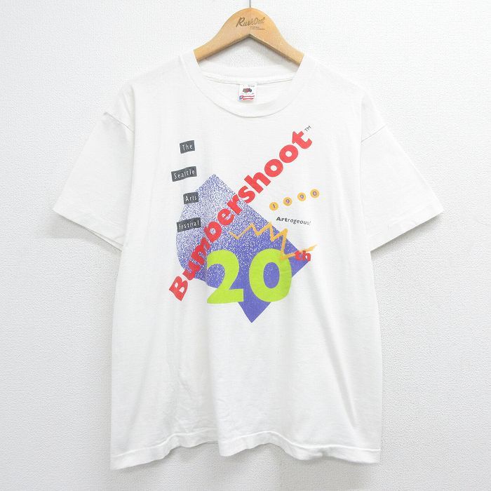 ヤフオク! - L/古着 半袖 ビンテージ Tシャツ メンズ 90s クロ...