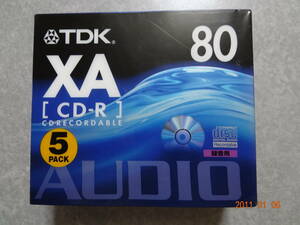 TDK 音楽録音用 CD-R XA 　80分　5枚パック CD-RRXA80X5N