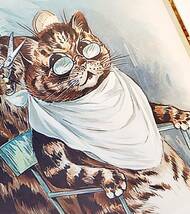 ブリキ看板　HANAKO　レトロ　猫の看板　T60　ペットショップ　トリミング　床屋　美容院　ウェルカムボード_画像7