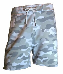 新品 XLサイズ ショートパンツ 迷彩柄 604011 CAMO-WHITE 白 ホワイト カモ柄 ホワイト迷彩 白迷彩 水着 サーフパンツ ヒップホップ 地雷系