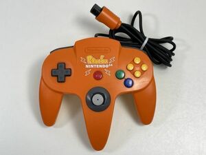 【希少品】ピカチュウN64コントローラ オレンジ N64　H60445　NUS-005 任天堂 コントローラー N64 Pikachu 動作確認済み　H60445