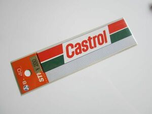 Castrol カストロール オイル ガソリン ロゴ ステッカー /当時物 デカール 旧ロゴ 自動車 バイク オートバイ カー用品 レーシング ② S47