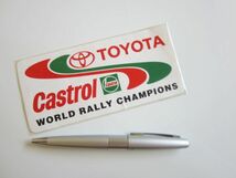 TOYOTA トヨタ Castrol カストロール 日本 スポンサー ステッカー/デカール 自動車 オートバイ バイク レーシング F1 S51_画像5