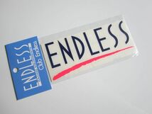 ENDLESS エンドレス ブレーキ メーカー 長方形 ロゴ ステッカー /当時物 デカール 自動車 バイク オートバイ レーシング S53_画像1