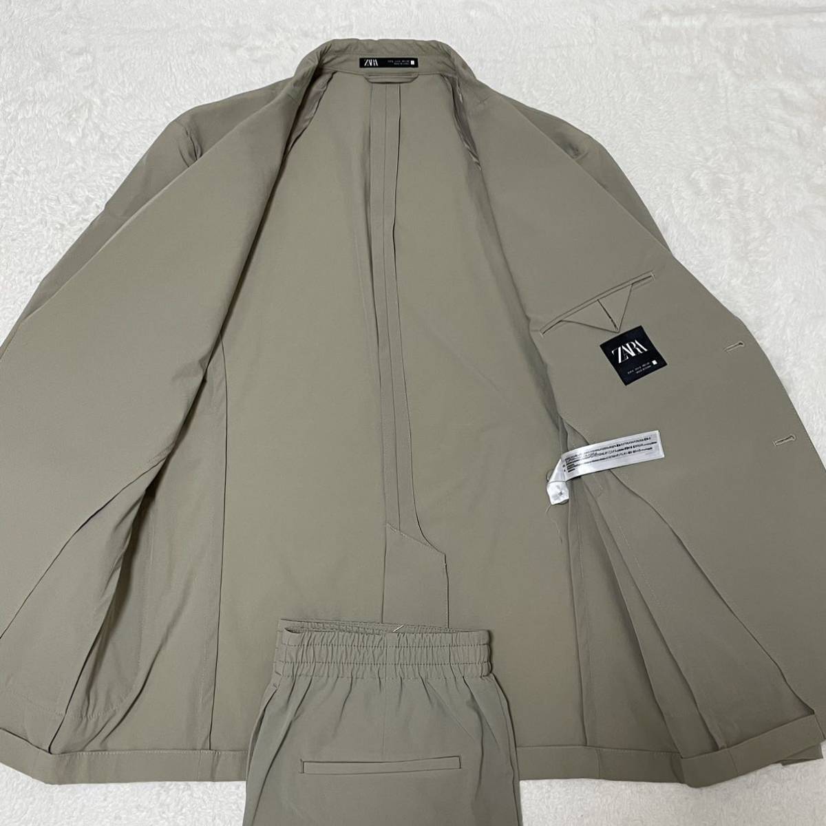 ザラ【抜群の着心地】ZARA スーツセットアップ テーラードジャケット