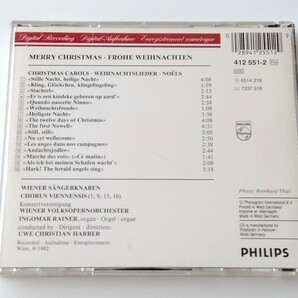 【83年西独プレス蒸着盤】ウィーン少年合唱団 VIENNA BOY'S CHOIR / MERRY CHRISTMAS 国内仕様CD 30CD-100(PHILIPS412 551-2) 純正ケース盤の画像2