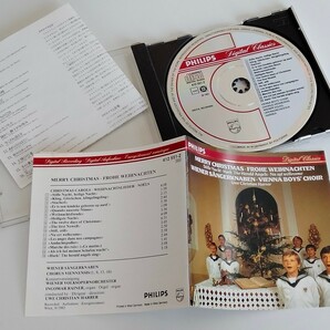 【83年西独プレス蒸着盤】ウィーン少年合唱団 VIENNA BOY'S CHOIR / MERRY CHRISTMAS 国内仕様CD 30CD-100(PHILIPS412 551-2) 純正ケース盤の画像3