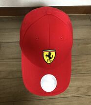 PUMA Ferrari キャップ Youth ストラップバック 赤 プーマ フェラーリ 53-58cm 美品 帽子 キッズ_画像6