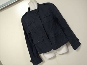 jjyk3-1700 ■ BANANA REPUBLIC ■ バナナリパブリック ジャケット 綿麻 コットンリネン 紺 ネイビー 6 Mサイズくらい