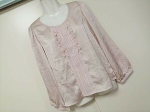 jjyk8-325 # gaminerie # Gaminerie блуза tops длинный рукав оборка дымчатый розовый M