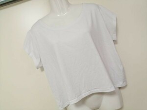 jjyk8-357 ■ AZUL basic ■ アズールベーシック Tシャツ カットソー プルオーバー トップス 半袖 白 M