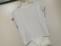jjyk8-357 ■ AZUL basic ■ アズールベーシック Tシャツ カットソー プルオーバー トップス 半袖 白 M_画像6