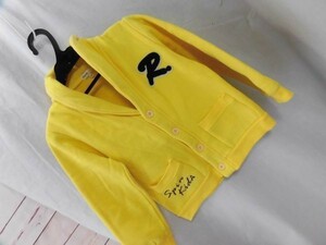 ei-2109 # March # child clothes jacket long sleeve yellow color size 130 reverse side f lease. yellow color. lovely jacket 