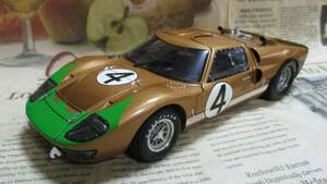 ☆激レア絶版☆EXOTO*1/18*1966 Ford GT40 MKII #4 1966 Le Mans 24h*ルマン≠BBR