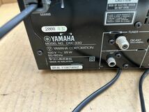 YAMAHA ヤマハ システムコンポ CRX-330 リモコン付き　通電確認 動作未確認 ジャンク_画像4