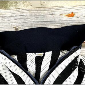 ★ラッセル RUSSELL 70s 80s USA製 半袖 レフェリーシャツ XL メッシュ 黒×白★検 レフリー 金タグ ビンテージ ポロシャツ 古着の画像5