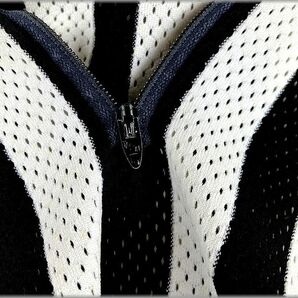 ★ラッセル RUSSELL 70s 80s USA製 半袖 レフェリーシャツ XL メッシュ 黒×白★検 レフリー 金タグ ビンテージ ポロシャツ 古着の画像6
