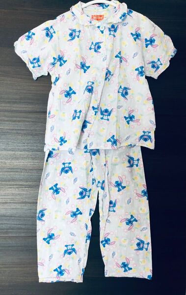 リロ&スティッチ パジャマ半袖長袖長ズボン3点セット 120cm