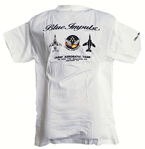 [ this term Tour minute new arrival ]* blue Impulse * *Air-Show* T-shirt refreshing white color size selection .. S~XL