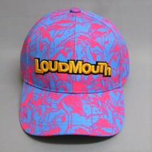 ラウドマウス キャップ 772-900 Flamingos Blueneon (340)★送料無料 2022年 LoudMouth フリーサイズ フラミンゴ ブルーネオン 総柄 派手_画像2