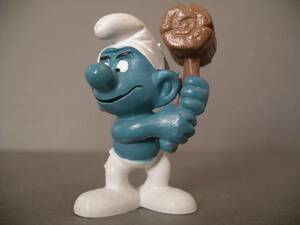 Smurf Smurf PVC figure wooden hammer .. up 