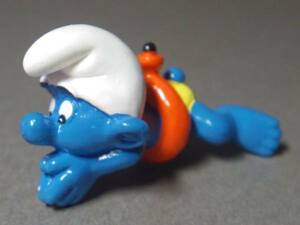 Smurf Smurf PVC figure swimming orange swim 