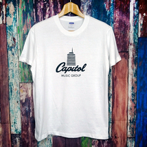 送込　キャピトル レコード Capitol Records 半袖Tシャツ　白　Mサイズ _画像1