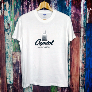 送込　キャピトル レコード Capitol Records 半袖Tシャツ　白　Mサイズ 