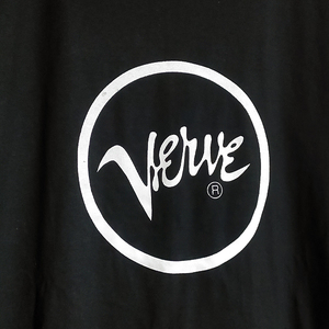 送込 Verve Records HF着用　ヴァーヴレコード　半袖Tシャツ 黒 Mサイズ