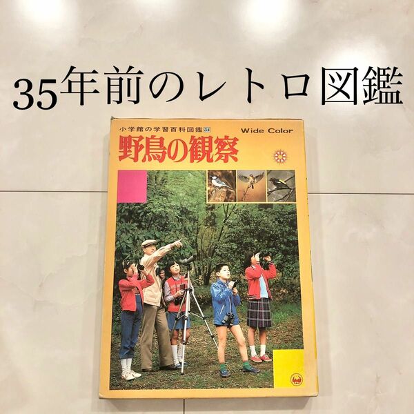 #13　小学館の学習百貨図鑑　野鳥の観察　レトロ　ビンテージ　コレクション　学研