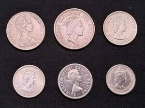 世界のエリザベス女王２世コイン６枚セット