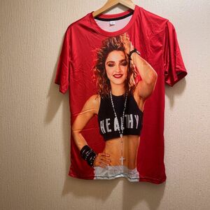 新品★レッド★90年代Madonna★Tシャツ★ユニセックス★L