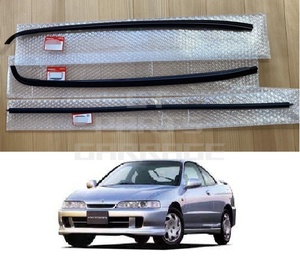 未使用 ホンダ 純正 インテグラ タイプR DC2 DC1 ガラスモール フロント 左 右 上 ３点 ウィンドウ ゴム HONDA Genuine Windshield Molding