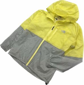 THE NORTH FACE ☆ NPW11500 軽量◎ ナイロンジャケット ストライクジャケット イエロー グレー M トレラン 人気 ノースフェイス■DJ216