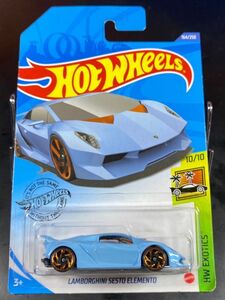 ホットウィール HOTWHEELS LAMBORGHINI SESTO ELEMENTO ランボルギーニ セストエレメント 水色