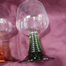昭和レトロ ワイングラス ガラス 当時物 アンティーク インテリア 食器 長期保管_画像5