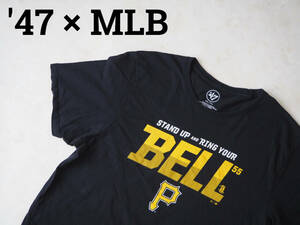 ☆送料無料☆ '47 フォーティーセブン USA直輸入 古着 半袖 MLB メジャーリーグ ピッツバーグ・パイレーツ Tシャツ メンズ XXL ブラック