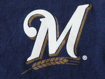 ☆送料無料☆ Majestic USA直輸入 古着 MLB メジャーリーグ MILWAUKEE BREWERS ミルウォーキー・ブルワーズ 00's Tシャツ メンズ M 中古_画像5