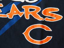 ☆送料無料☆ NFL USA直輸入 古着 半袖 CHICAGO BEARS シカゴ・ベアーズ Tシャツ メンズ XL ネイビー トップス 中古 即決_画像5