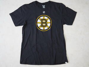 ☆送料無料☆ Reebok リーボック USA直輸入 古着 半袖 NHL BOSTON BRUINS ボストン・ブルーインズ ダビド・クレイチ Tシャツ メンズ L 中古