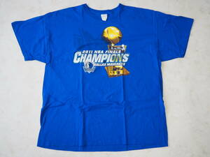 ☆送料無料☆ JERZEES USA直輸入 古着 半袖 NBA DALLAS MAVERICKS ダラス・マーベリックス Tシャツ メンズ 2XL ブルー トップス 中古 即決