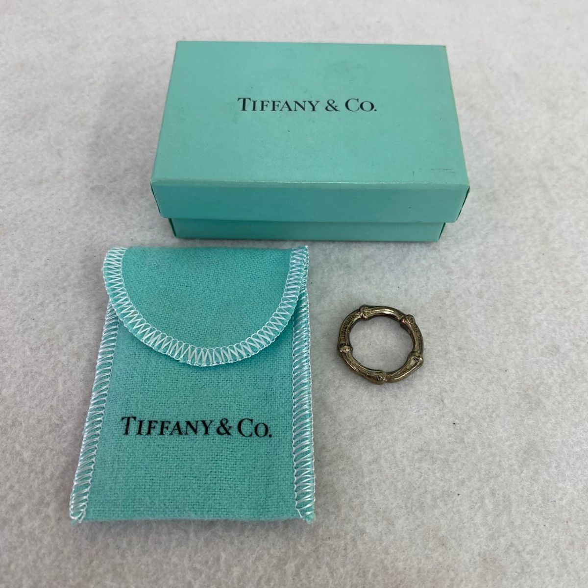 号Tiffany バンブー リング箱・保存袋付き