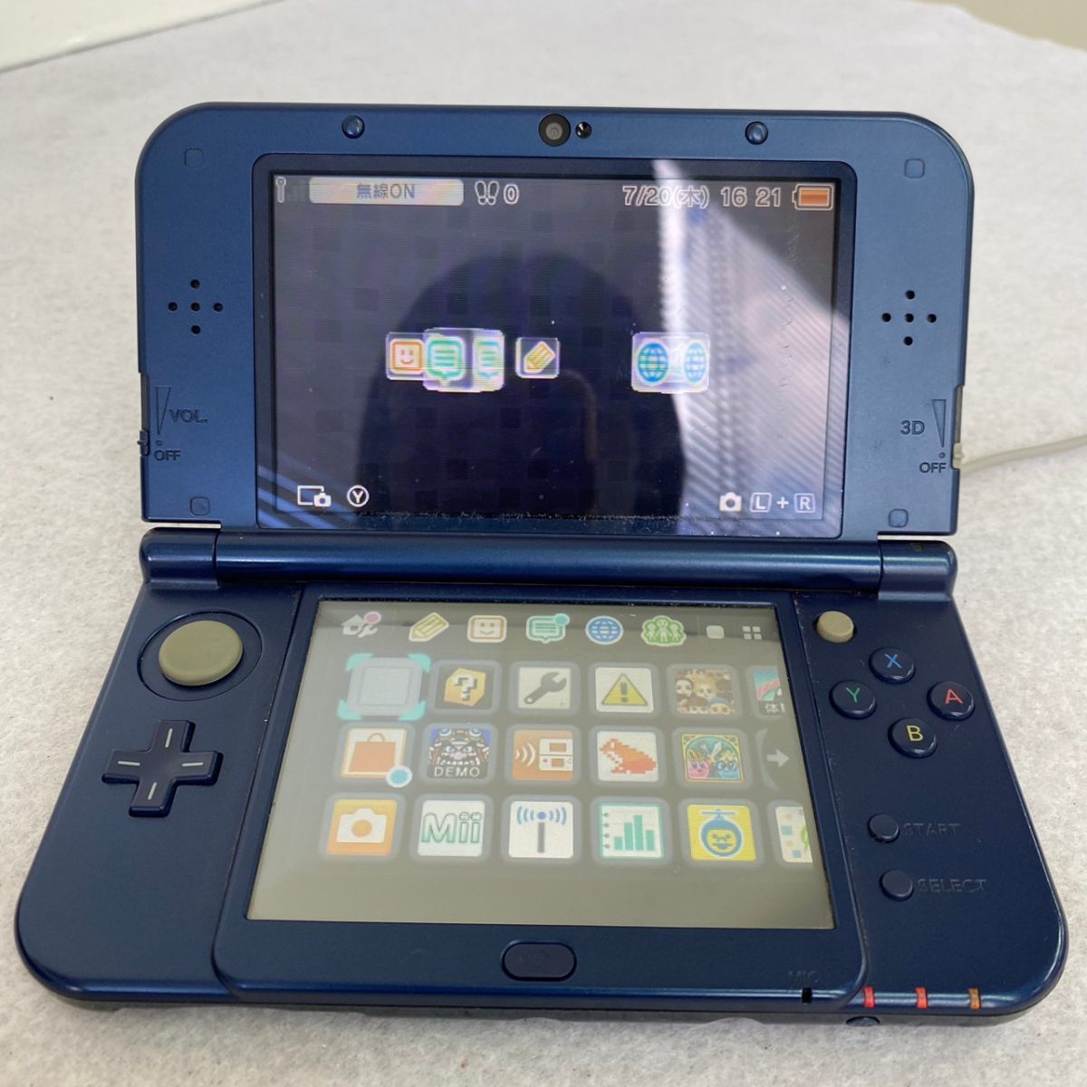 z21870】Nintendo 任天堂 ニンテンドー new 3DS LL メタリックブルー 
