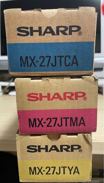 3色セット　SHARP シャープ純正　MX-27JT-CA、MX-27JT-YA 、MX-27JT-MA トナー　未使用品