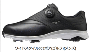  new goods # Mizuno # wide style 003 boa spike #51GQ2040# black #25.0CM#EEEE+1E# light weight . super wide width.[4+1E] spike #