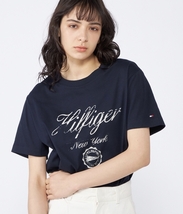 ビンテージ仕上げのグランジプリントTシャツ ネイビー　Mサイズ TOMMY HILFIGER #ngTOMMY_画像9