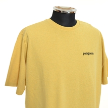 ●479133 未使用品 Patagonia ●Tシャツ 半袖 フィッツロイ ホライゾンズ レスポンシビリティー 38501 サイズM メンズ イエロー_画像4